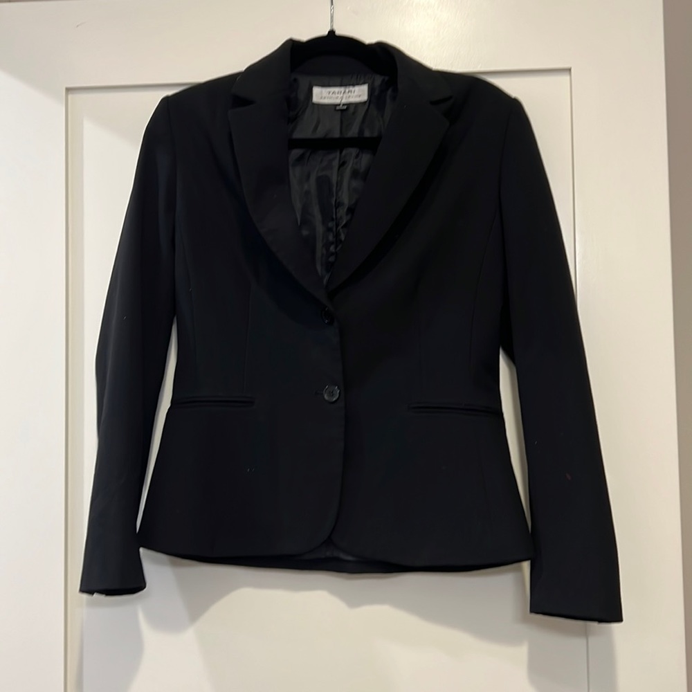 Tahari Black Blazer Suit Jacket